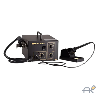 Станция паяльная (паяльник+термофен) 150-500 С (R852) REXANT (12-0723)